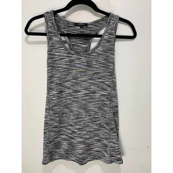 Ambiance Womens Gray & Black Racerback Tank Top Size Small Lightweight - Picture 1 of 3